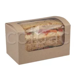 Square Cut Pack Kraft 125x77x72mm (10B01)